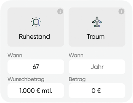 Detailbild - Wunschziele festlegen